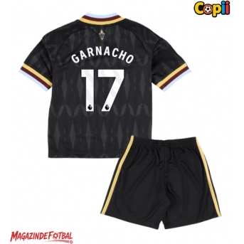 Aston Villa Alejandro Garnacho #17 Echipament de Fotbal Replică 2026-27 Copii Deplasare (+ Șorturi)